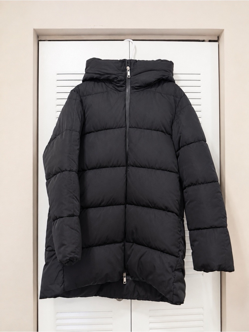 Mango Black Quilted Puffer Jacket